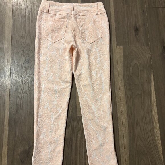 Cache Women's Light Pink Floral Lace Lined Pants ~ 2 ~ NWT ~ Org. price $118 - Picture 4 of 5